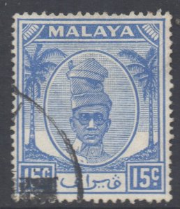 Malaya Perak Scott 112 - SG138, 1950 Sultan 15c used