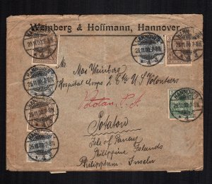 Germany cover to philippines used cat $ 44.00