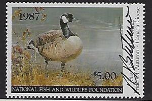 NFW Catalog #1987 National Fish & Wildlife Foundation Artist Signed FV $5.00