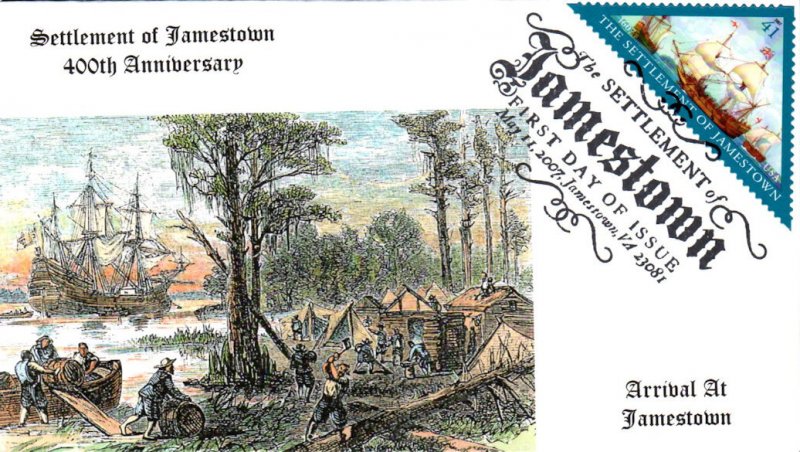 #4136 Jamestown Settlement S & T FDC
