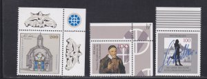 Germany # 1891-1893, Commemorative Issues for 1995, NH, 1/2 Cat.