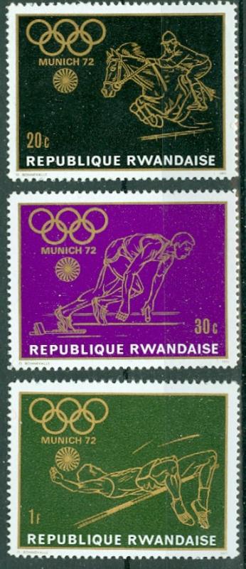 Rwanda - Scott 414-416 MH