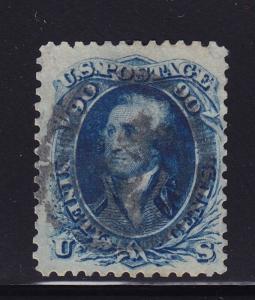 72  VF used neat  cancel with deep rich color cv $ 600 ! see pic !