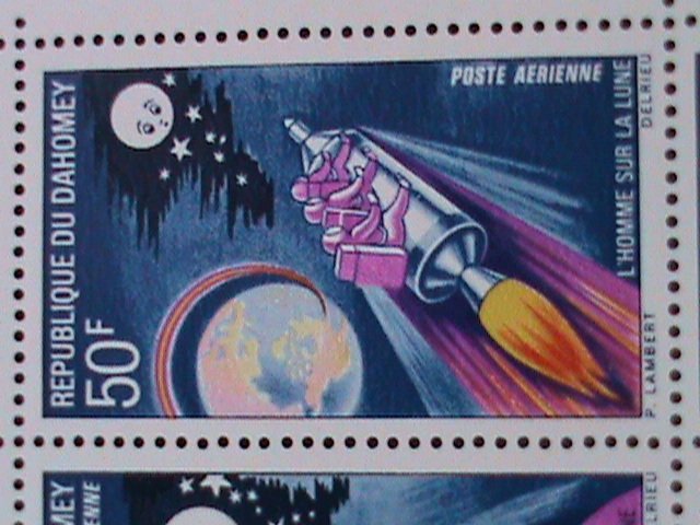 DAHOMEY-1969- MEN FIRST STEPPED ON THE MOON-U.S.A - MNH S/S VERY FINE