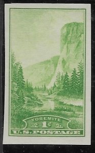 US #756 MNH Imperf single - Yosemite  Pretty nice.
