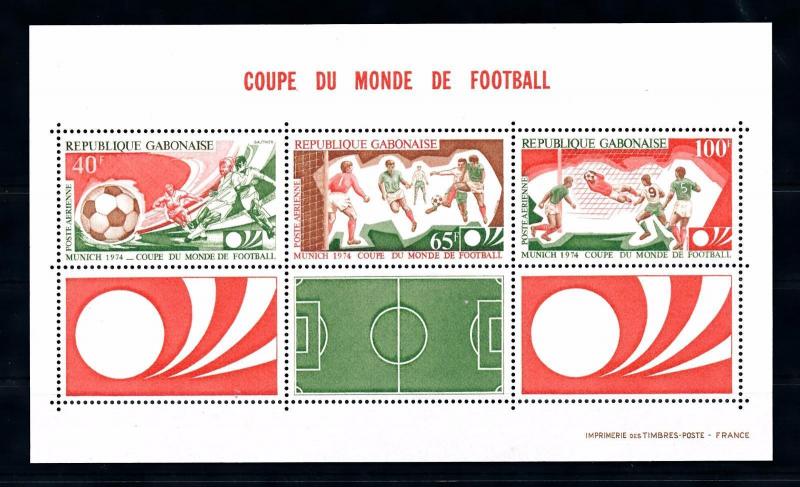 [43654] Gabon 1974 Sports World Cup Soccer Football Germany MNH Sheet