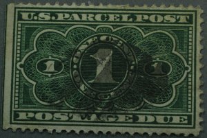 United States #JQ1 1 Cent Parcel Post Postage Due w/ Guideline Used