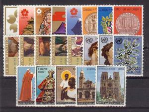 1970 Vatican City - Sc# 479-499 - Complete year set - MNH