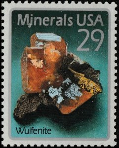 US 2703 Minerals Wulfenite 29c single MNH 1992