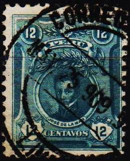 Peru. 1909 12c S.G.378 Fine Used