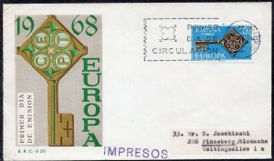 EUROPA CEPT 1968 - SPAIN - FDC - 2