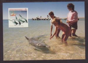 Australia Dolphin Postal Card FDC