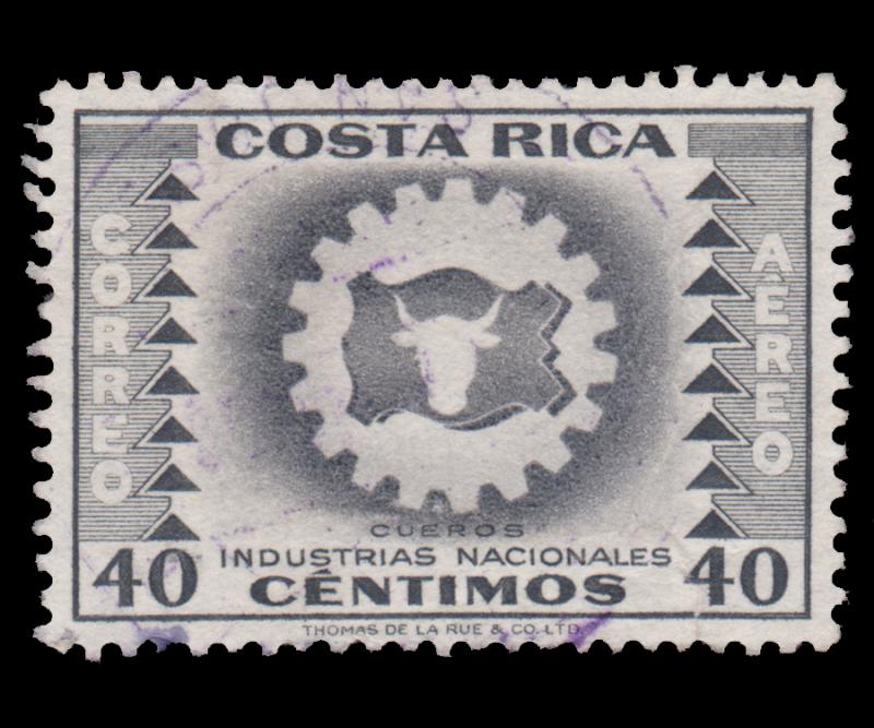 COSTA RICA STAMP 1954. SCOTT # C234. USED.