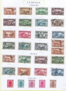 LEBANON 1930-1940 SCV $78.45 STARTS @ 15% OF CAT VALUE