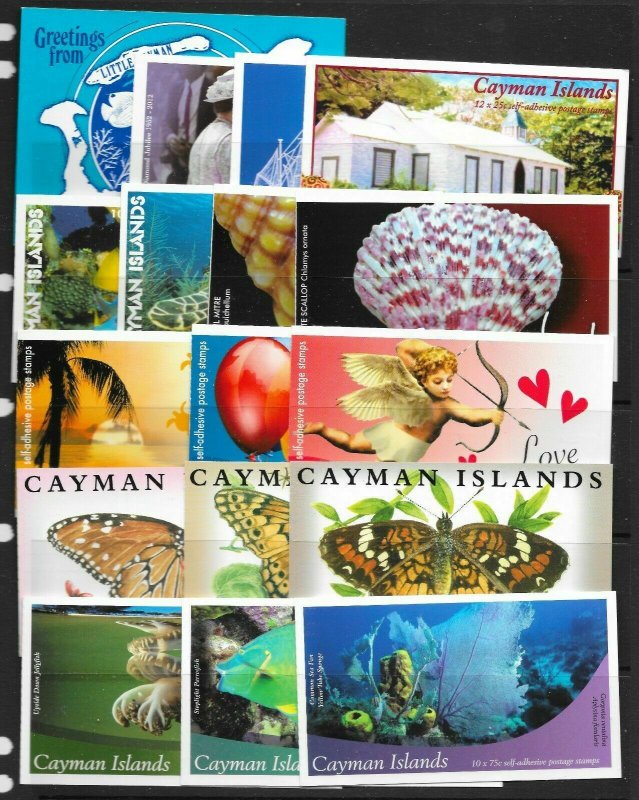 CAYMAN ISLANDS S/SHEET WITH SELECTION OF BOOKLETS STC (2016) £210