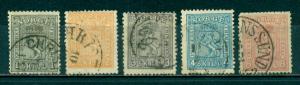 Norway #11-15  Used F  Scott $312.00