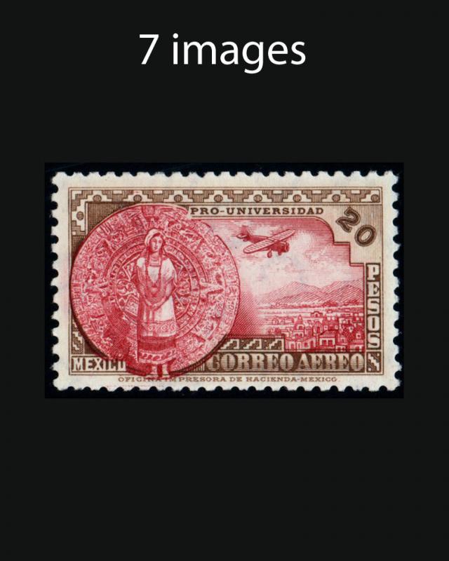 VINTAGE: MEXICO 1934 OG LH,LHR SCOTT # C54-61 $ 2685 LOT#1934UV