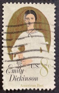 US #1436 Used F/VF 8c Emily Dickinson - American Poet 1971 [G6.2.4]