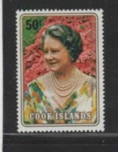COOK ISLANDS #554 1980 QUEEN MOTHER 80TH BIRTHDAY MINT VF NH O.G