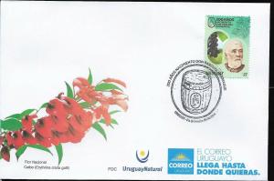 URUGUAY 2019 VINES,GRAPES,DON PASCUAL HARRIAGUE FAMOUS VINES FDC 