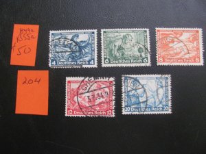 Germany 1933 USED SC PERF. 14 SET VF/XF 150 EUROS  (204) NEW COLLECTION