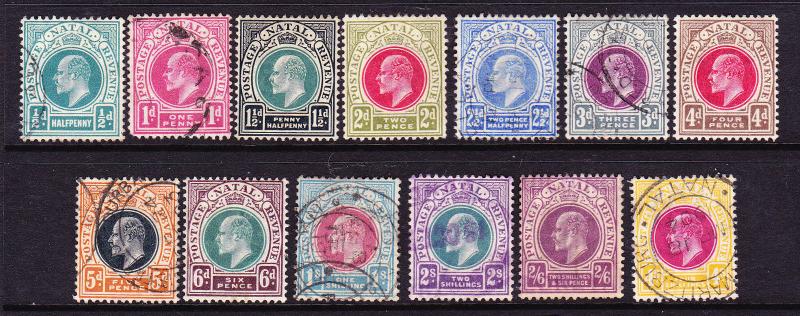 NATAL 1902-03  KEVII  SET 13  MLH &  FU  SG 127/39