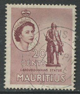 STAMP STATION PERTH Mauritius #257 QEII Definitive Issue FU 1953-1954