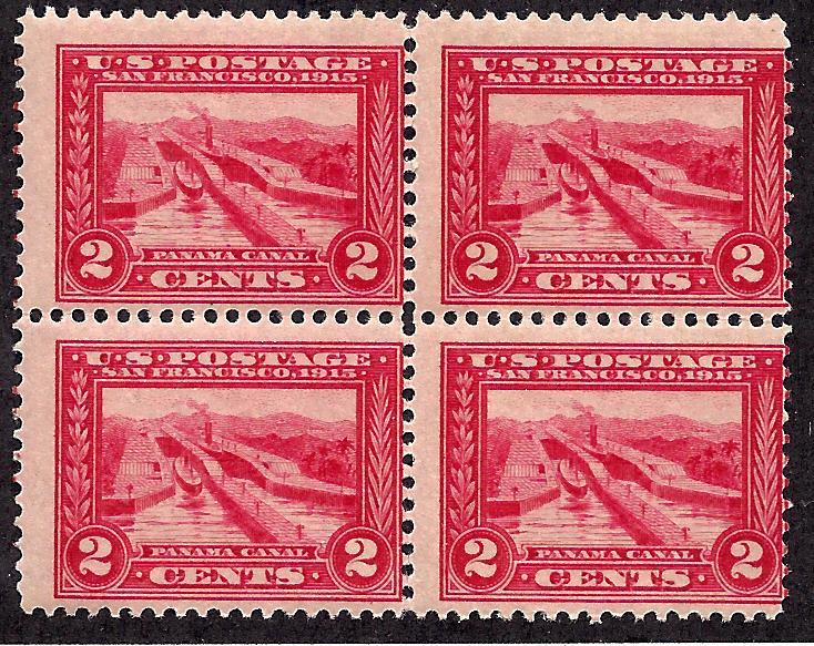 398 Mint,OG,NH... Block of 4... SCV $160.00