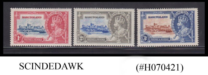 BASUTOLAND - 1935 KGV SILVER JUBILEE SCOTT#11-13 - 3V - MINT HINGED