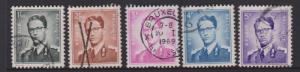 Belgium Sc#451-459 Range x 5 Used