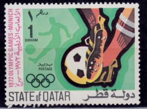 Qatar, 1972, Olympic Rings, Soccer, 1d, sc#303, MNH