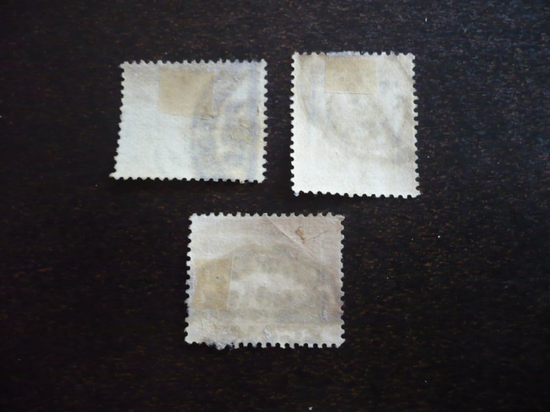 Stamps - Egypt - Scott# 44,52,54-Used Part Set of 3 Stamps - Interesting Cancels