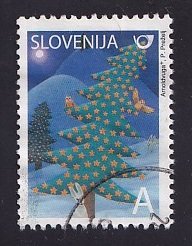 Slovenia  #770   used   2008  Christmas  A