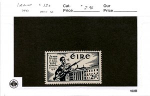 Ireland, Postage Stamp, #120 Mint Hinged, 1941 Soldier (AC)