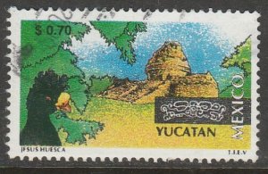 MEXICO 2120, $0.70 Tourism Yucatan, bird, archeology. USED. F-VF. (1493)