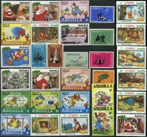 Anguilla Postage British Overseas Territory Topical Stamp Collection Disney MLH