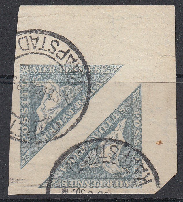 SOUTH AFRICA, Scott 22, used pair