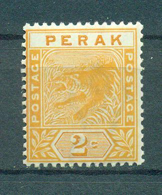 Malaya - Perak sc# 44 mh cat value $1.10