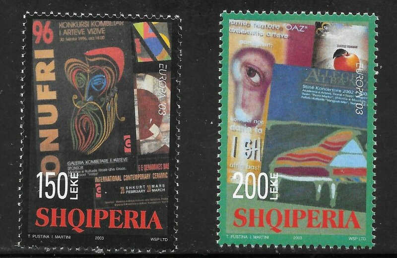 Albania (2003) - Scott # 2704 - 2705,   MNH