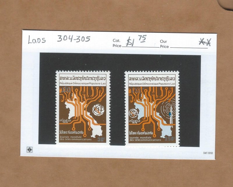 Laos  304-305  MNH