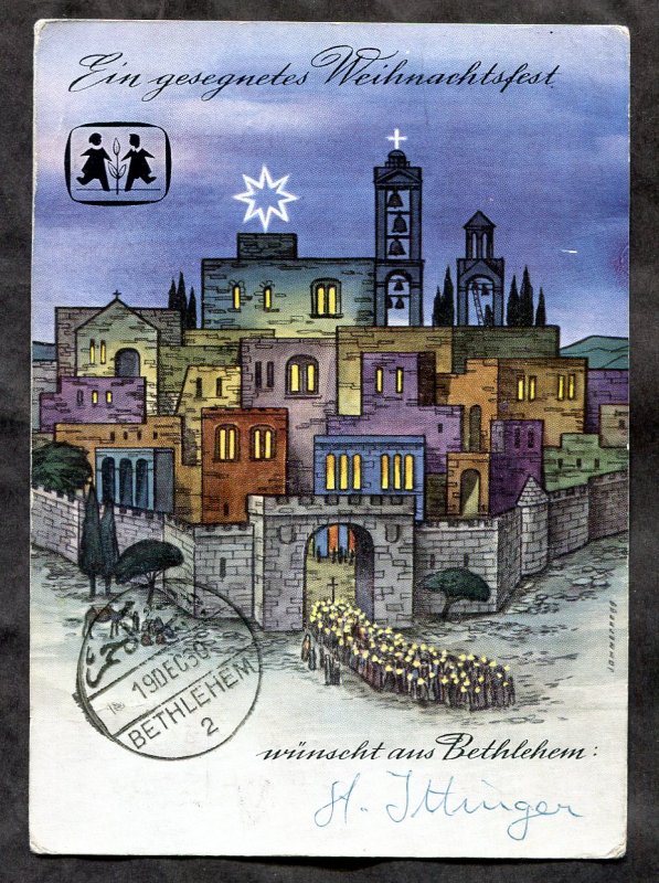 d174 - AUSTRIA 1960 Christkindl Postmark. Christmas Postcard