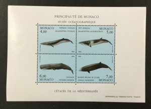 MONACO #1853, 1993 miniature sheet of 4. VF, MNH. CV $11.50. (BJS)