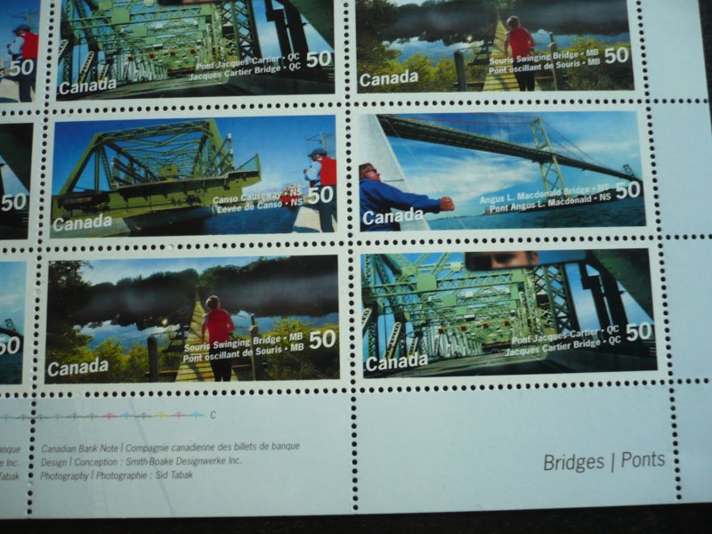 Stamps - Canada - Scott# 2100-2103 - Mint Never Hinged Pane of 16 Stamps