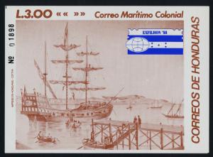 Honduras 358 MNH Sailing Ships, Exfilhon