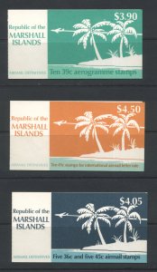Marshall Islands C24a, C25a, C25b MNH cgs