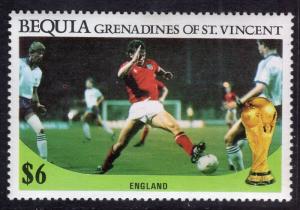 St Vincent Grenadines Bequia 229 Soccer MNH VF