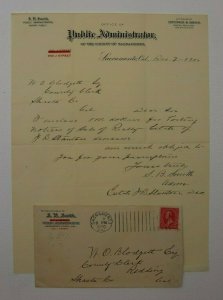 Vintage S.B. Smith Public Administrator Notary Letterhead Sacramento CA 1900 