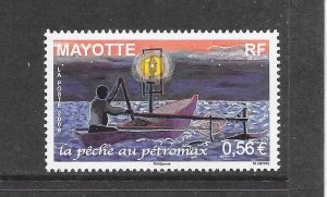 FISH - MAYOTTE #253 NIGHT FISHING MNH