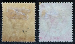 MALAYA 1883 & 89 STRAITS SETTLEMENTS QV 2c CA Variety MH SG#63 & 63a M2694