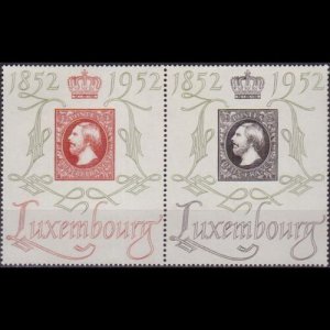 LUXEMBOURG 1952 - Scott# 278-9 Grand Duke Set of 2 LH